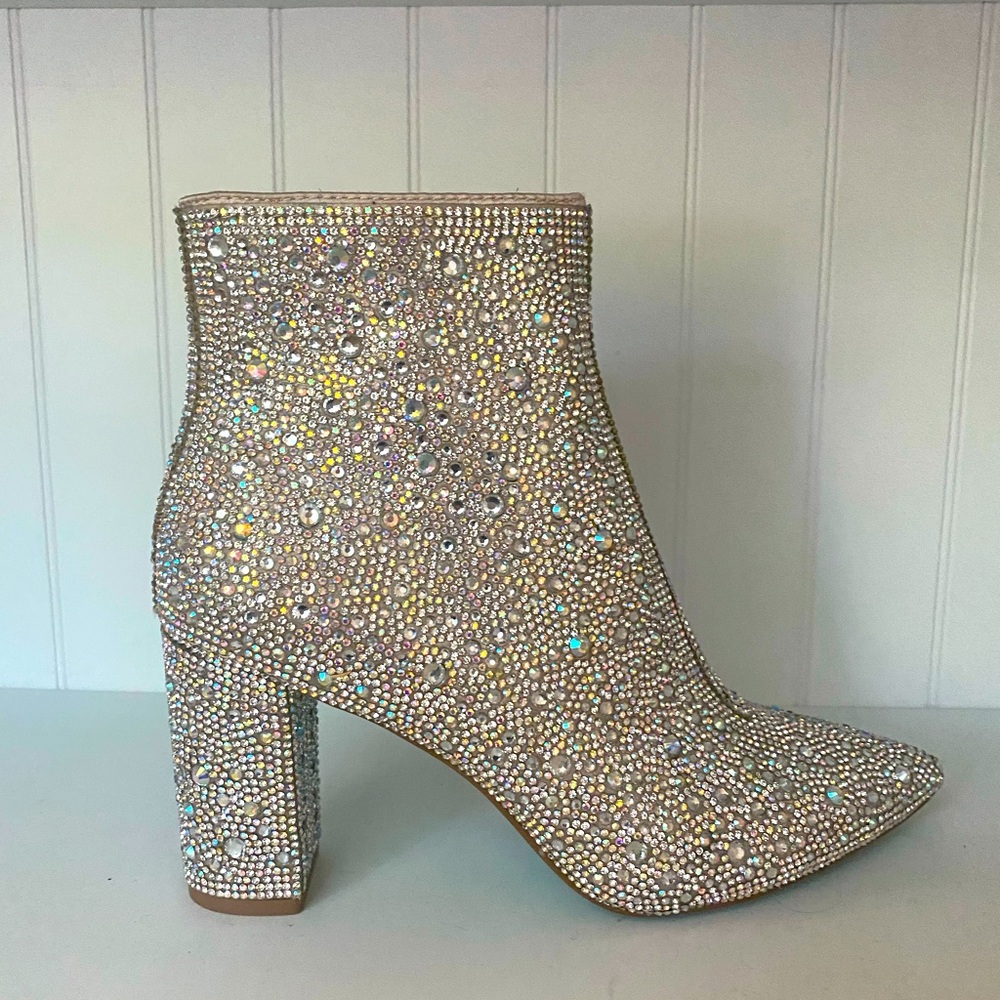 Betsy Johnson Rhinestoned Booties